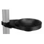 Tilta 150 mm skystosios galvos rutulio montavimo adapteris – juodas klietinės montavimo priemonės su sukimosi pagrindu ir reguliuojamu aukščiu, skirtas 150 mm rutulinėms galvoms.