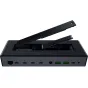 Razer Thunderbolt 5 Dock Chroma su atviru M.2 SSD slotu, rodantis vidinį saugyklos išplėtimą su 120 Gb/s greičiu ir paramą trijų 4K ekranų