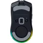 Razer Cobra HyperSpeed bevilkio žaidimų pelė viršus su RGB apšvietimu, programuojamais mygtukais ir trijų režimų jungtimi.