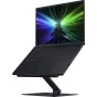 Razer juodas reguliuojamas nešiojamojo kompiuterio stovas su ventiliacijos angomis, palaikantis ergonomišką poziciją darbui ir žaidimams