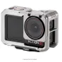 Tilta TA-T72-A-TG titano pilko spalvos modulinis kameros korpuss DJI Osmo Action 5 Pro su greitu paleidimu pagrindu ir magnetiniu filtrų palaikymu