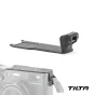 Tilta juodoje viršutinė apsauginė plokštė Fujifilm X100VI kamerai - lengvas aliuminio lydinio apsauga, skirta kelionėms ir ekstremalioms sąlygoms