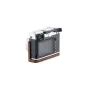 Tilta senovinės odinės fotoaparato dėžė Fujifilm GFX100RF su integruota rankena ir baterijos prieigos dangteliu - galinis vaizdas