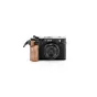 Tilta senovinė Fujifilm X100VI kameros dėžė su riešutmedžio rankena ir nykštuko pagalvė ant karštos pėdos, gerinanti stabilumą ir komfortą