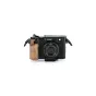 Tilta senovinės kameros tiltas Fujifilm X100VI su riešutmedžio rankena ir L-kabliu, skirtas geresniam laikymui ir stabilumui