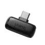 Ulanzi A200 Mini bevilnio mikrofonų siųstuvas su USB-C jungtimi, kompaktiškas juodas dizainas lengvam tvirtinimui