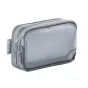 Ulanzi BP15 SeeClear Tech Pouch M 0.85L – vandeniui atsparus pilkas TPU organizatorius su dviem zip skyreliais techninei įrangai ir kelionės reikmenims