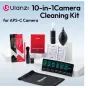 Ulanzi CO72 10-i-1 APS-C kamerų valymo komplektas su oro pūstuku, šepetėliu, valymo skysčiu, vatos tamponais, šluostėmis, mikroplaušu audeklu ir nešiojamu maišeliu
