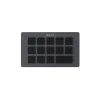 Ulanzi D200H Stream Deck Smart Keyboard su 13 pritaikomais LCD mygtukais, viršūnėje matomas elegantiškas dizainas ir neaktyvus ekranas