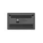Ulanzi D200H Stream Deck atgalinė pusė su kortų skaitytuvų slotais ir USB-C įkrovimo prievadu, skirtu išmaniosios klaviatūros valdymo panelėi