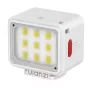 Ulanzi DG01 Kubo mini LED šviesa su integruotu difuzoriumu, 5600K dienos šviesa, USB-C įkraunama baterija ir šaltojo batų tvirtinimas