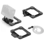 Ulanzi GP-16 magnetinė greito atleidimo montavimo sistema GoPro HERO 10 su greito atleidimo mechanizmu, 2 ir 3 kontaktų adapteriais bei nešiojamu šnervu.