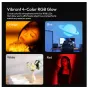 Ulanzi LM01 fotografijos šviestuvas su ryškiu oranžiniu RGB šviesos efektu kūrybiniams studijos ar portretinės fotografijos darbams