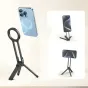 Ulanzi MA30 rožinis mobiliojo telefono trikojis su MagSafe magnetiniu laikikliu, kompaktišku sulankstomu dizainu ir dvipusiu magnetiniu tvirtinimu, tinkamu telefonui ir priedams