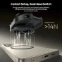 Ulanzi MA39 Maglock mini priesaisas laikiklis su dideliu magnetiniu jėga virš 14N greitam telefono užfiksavimui, sklandžiam portreto ir peizažo režimų perjungimui ir 360 laipsnių reguliuojamu jungtimi