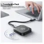 Ulanzi MA55 magnetinis SSD įrenginio dėklas su USB-C 10Gbps perdavimo greičiu, prijungtas prie nešiojamojo kompiuterio greitam failų pernašai, su įmontuotu šaldymo ventilatoriumi ir magnetiniu laikikliu mobiliajam įrenginiui.