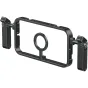 Ulanzi MG-001 MagSafe telefonų kėdė su magnetiniu stoveliu ir nuimamais šoniniais rankenomis, aliumininis rėmas iPhone 12/13/15 serijoms vlogams ir tiesioginėms transliacijoms