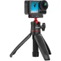 Ulanzi MT-50 V2 magnetinis statyvas su DJI veiksmo kamera, su 360° rutuliniu galvu ir išskleistomis kojomis stabiliam filmavimui