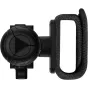 Ulanzi MT66 ClipMate 2-i-1 mini trikojis ir selfie lazdelė su rutulio galva DJI Osmo Action kameroms - šoninis vaizdas į greito atjungimo tvirtinimą