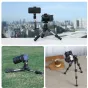 Ulanzi TT30 nešiojamas statyvinė su panoramine rutulio galva, palaikanti DSLR fotoaparatą ir išmanųjį telefoną miesto fotografijai nuo balkono