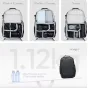 Ulanzi YY038 Urban Travel Backpack V2 22L su universaliu saugojimu 1 kameros korpusui + 3 objektyvams, 2 kameros korpusams + 2 objektyvams ir dronams, svoris 1.12 kg