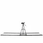 VariZoom Solo Slider Dolly komplektas su VZ-TK75A statyvu, skirtas lygiems vaizdo sekų filmavimui, su 16 pėdų ilgio išplečiamu aliuminio slėdiniu ir tyliomis ritinėmis.