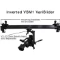 Varizoom VSM1-T profesionalus inversinis kameros slidis su VZ-ZG Zero Gravity galva, skirtas lygiems kinematografiniams kadrams, su sunkiais statyviniais tripodo montavimo elementais ir moduline konstrukcija