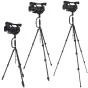 Varizoom VZ-CROSSFIRE-FP daugiafunkcis kameros stabilizatorius su skystuoju gimbalu, reguliuojamo aukščio statyvu ir lengva aliuminio konstrukcija DSLR ir HD vaizdo kameroms iki 4 kg.