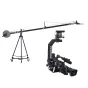 VariZoom VZ-SNAPCRANE12-100 4 metrų ilgio motorizuotas kameros kranas su CT-100 sunkiojo statyvo ir VZ-MC100 pan/tilt galva profesionaliam filmavimui