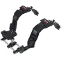 VariZoom CineRig moduliniai peties palaikymo sistemos komponentai su reguliuojamu svorio kompensatoriumi ir minkštomis rankenomis DSLR ir HD kamerų stabilizavimui