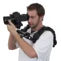 Varizoom CineRig modulinis peties stabilizatorius su DSLR kamera stabiliai kinematografinei rankinei filmavimui