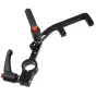 VariZoom VZEFCU-ADAPTER tvirtinimo adapteris 15mm ir 19mm strypams, su tvirtinimo mechanizmu ir oranžine reguliavimo mygtuku patikimam EFC fokuso variklio tvirtinimui.