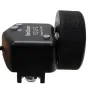 VariZoom VZLFC sekantis fokuso prietaisas Canon C100/C300 kameroms su dideliu tekstūru rankenėle ir valdymo panele su maitinimo mygtuku ir įrašymo indikatoriumi, montuojamas ant objektyvo spaustuko Canon EF-montavimui.