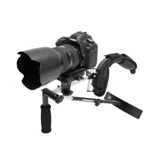 VariZoom VZ-LSP profesionalus kameros nešiojimo atrama su reguliuojamu ergonominiu peties diržu, aliuminio rėmu ir tvirtu rankena kameroms iki 3,6 kg