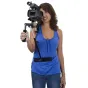 Varizoom VZ-LSP petiesė DSLR ir video kameroms iki 8 svarų, su ergonominiu dizainu, paminkštinta peties juosta ir reguliuojamu rankena patogiam filmavimui.