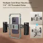 SmallRig 3384D visų įmanomų mobiliųjų filmavimo prietaisų komplektas su metaline dėže, šaltųjų šuočių montavimo vietomis ir 1/4”-20 siūlų skylėmis įvairiems priedų tvirtinimui.