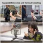 SmallRig 3384D viską apimantis vaizdo komplektas rankinėse vertikalioje ir horizontaliojoje pozicijose su įmontuotu išmaniuoju telefonu mobiliajam filmavimui