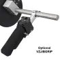VariZoom VZPGC Canon zoomo valdiklis su papildomu VZJIBGRIP ergonominiu rankena, turintis dvigubą zoom valdymo sistemą su rokeriu ir greičio reguliatoriumi tiksliam objektyvo valdymui