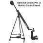 Varizoom VZQUICKJIB2KIT profesionalus kameros kranas su ilginimu ir pasirinktinė CinemaPro Jr judesio kontrolės galva, leidžianti sklandžiai fotografuoti iki 13 pėdų aukščio, įskaitant TCR100 statyvą ir DCR150 vežimėlį