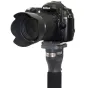 Varizoom VZSTEALTHPOD teleskopinė monopodė su greitu paleidimu plokštele, palaikanti Nikon DSLR kamerą stabiliam filmavimui