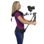 Varizoom VZSTINGRAY petiesių kamerų peties pagalba su DSLR kamera, 4 taškų konfigūracija, dvi ergonomiškos rankenos ir svorio kompensuojantis peties rėmas profesionaliam rankiniam filmavimui