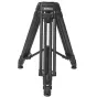 Varizoom VZTC100C anglies pluošto video statyvas su 100mm įdubimu ir vidurinio lygio stabilizatoriumi – viršūninis žvilgsnis į visiškai ištiestas kojas profesionaliam filmavimui
