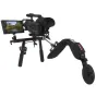 Varizoom VZTFT7 7 colų LCD vaizdo monitorius, sumontuotas ant stabilizatoriaus/žiroskopo, rodantis gamtos sceną profesionaliam kameros stebėjimui.