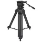 Varizoom VZTK100AM vaizdo trikojis su 100 mm skysto galva ir reguliuojamais vidurinis atramas, skirtas profesionaliam kamerų palaikymui iki 6,8 kg