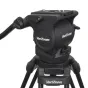 VariZoom VZTKC100C vaizdo triko su FH100 skysta galva ir teleskopine panaramine rankena, skirta sklandžiam kamerų judėjimui iki 10 kg