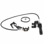 VariZoom VZUSPG-EXHD objektyvo nuotolinio valdymo komplektas su pistoleto formos zoom valdymu, rankiniu fokuso vienetu ir 7 colių HD monitoriumi, skirtas Sony PXW-X200, PMW-300, PMW-200, EX1, EX3 kameroms - pilnas komplekto išdė