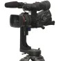 Varizoom VZZG be svorio pan tilt galva su profesine kamera ir virzītu mikrofonu, ideali švelniam ENG ir dokumentinių filmų filmavimui