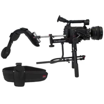 Varizoom VZZGRIG Zero Gravity Rig su šoką sugeriančiu padu, reguliuojamu juosmens diržu ir moduliniu svorio kompensatoriumi profesionaliems DSLR ir vaizdo kameroms iki 15 svarų