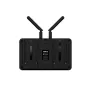Vaxis Atom A5 bežiedinis HDMI monitoriaus atgalinė pusė su dvigubomis antenomis ir baterijų skydu, skirtu 1080p60 vaizdo perdavimui