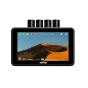 Vaxis ATOM A5 5,5 colio bežinio SDI/HDMI monitorius su liečiamuoju ekranu, rodantis dykumos kraštovaizdį ir valdymo sąsają